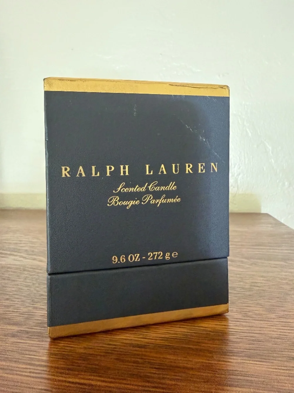 RARE Ralph Lauren Upper Fifth Luxury Candle Gold Metallic Jar 9.6oz NIB